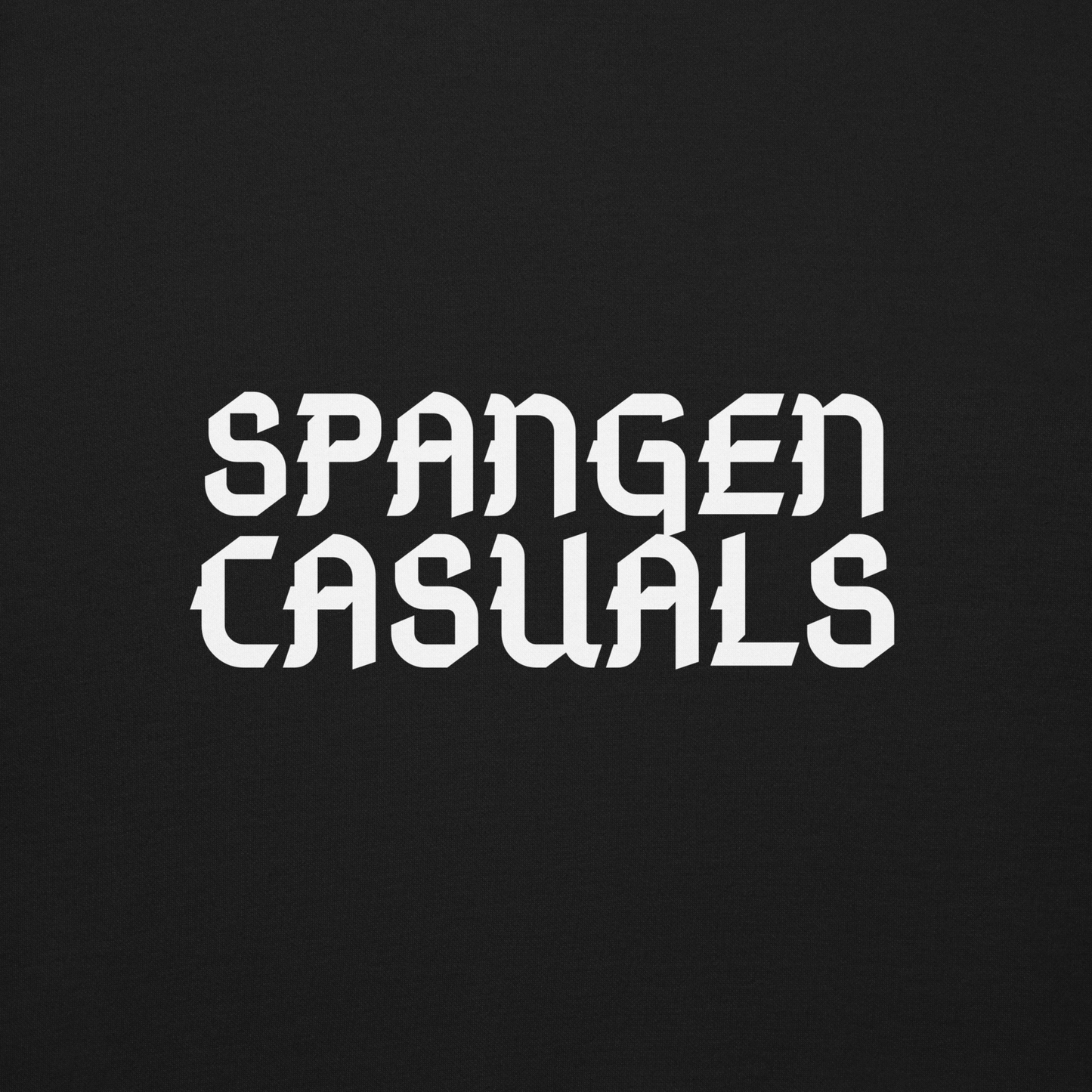 SPANGEN CASUALS SWEATER BLACK CLOSE UP 2