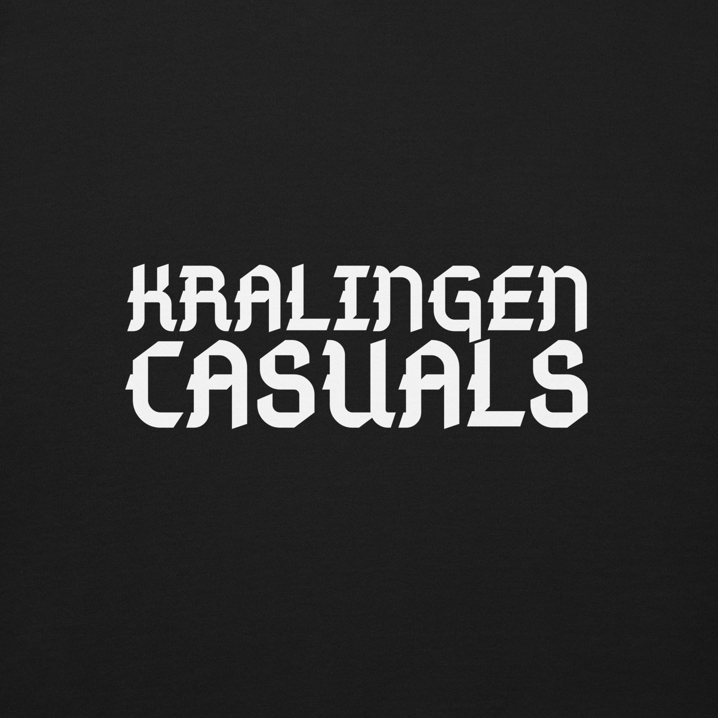 KRALINGEN CASUALS SWEATER BLACK CLOSE UP 2