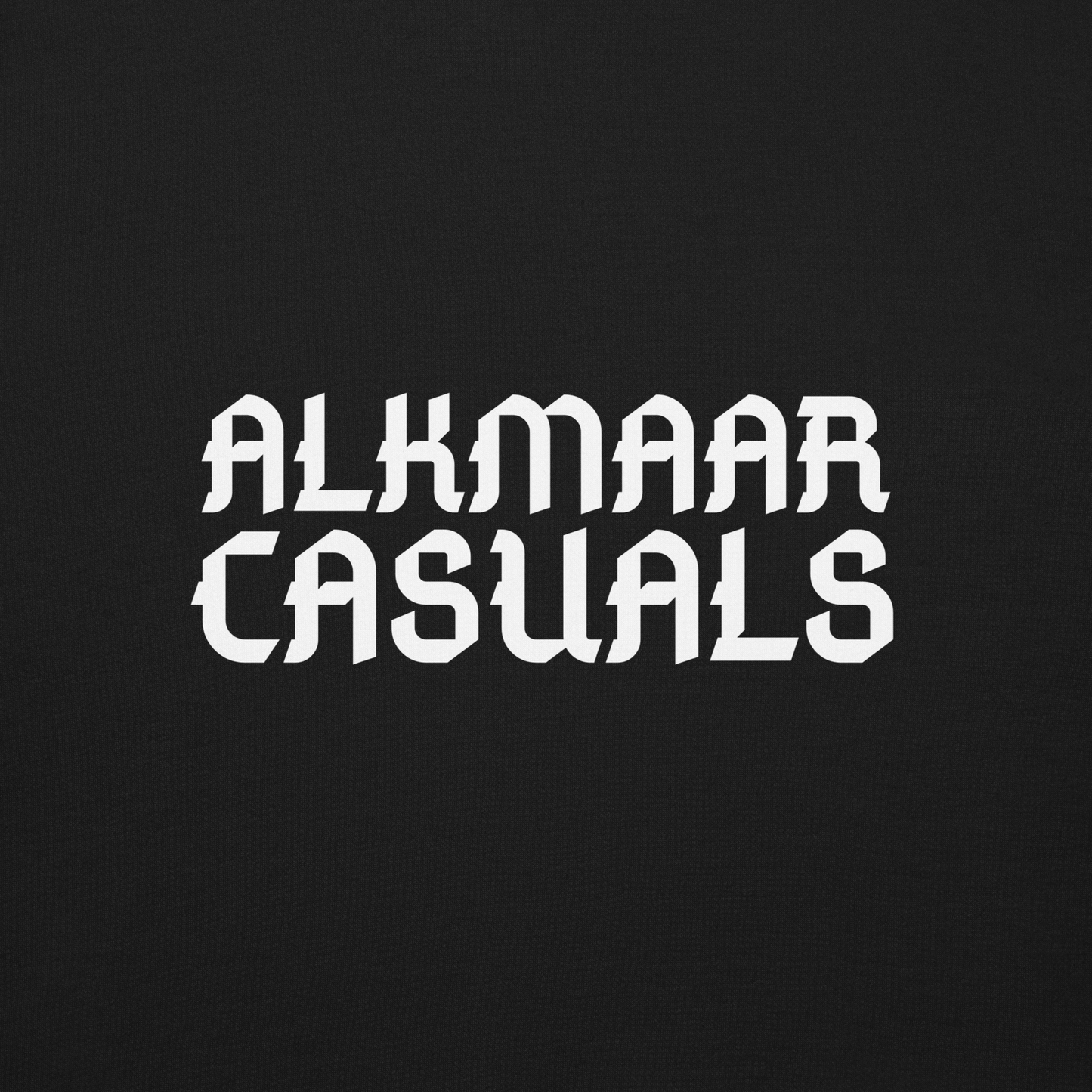 ALKMAAR CASUALS SWEATER BLACK CLOSE UP 2