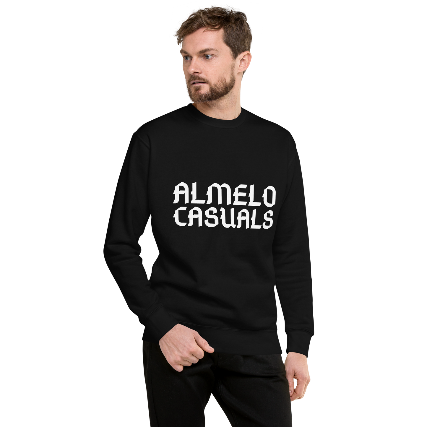 ALMELO CASUALS SWEATER BLACK MAN 1