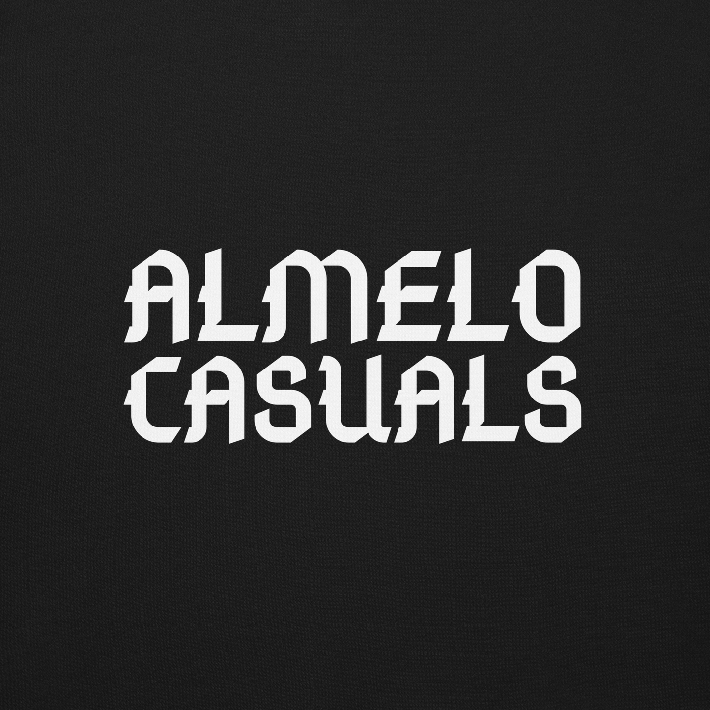 ALMELO CASUALS SWEATER BLACK CLOSE UP 2