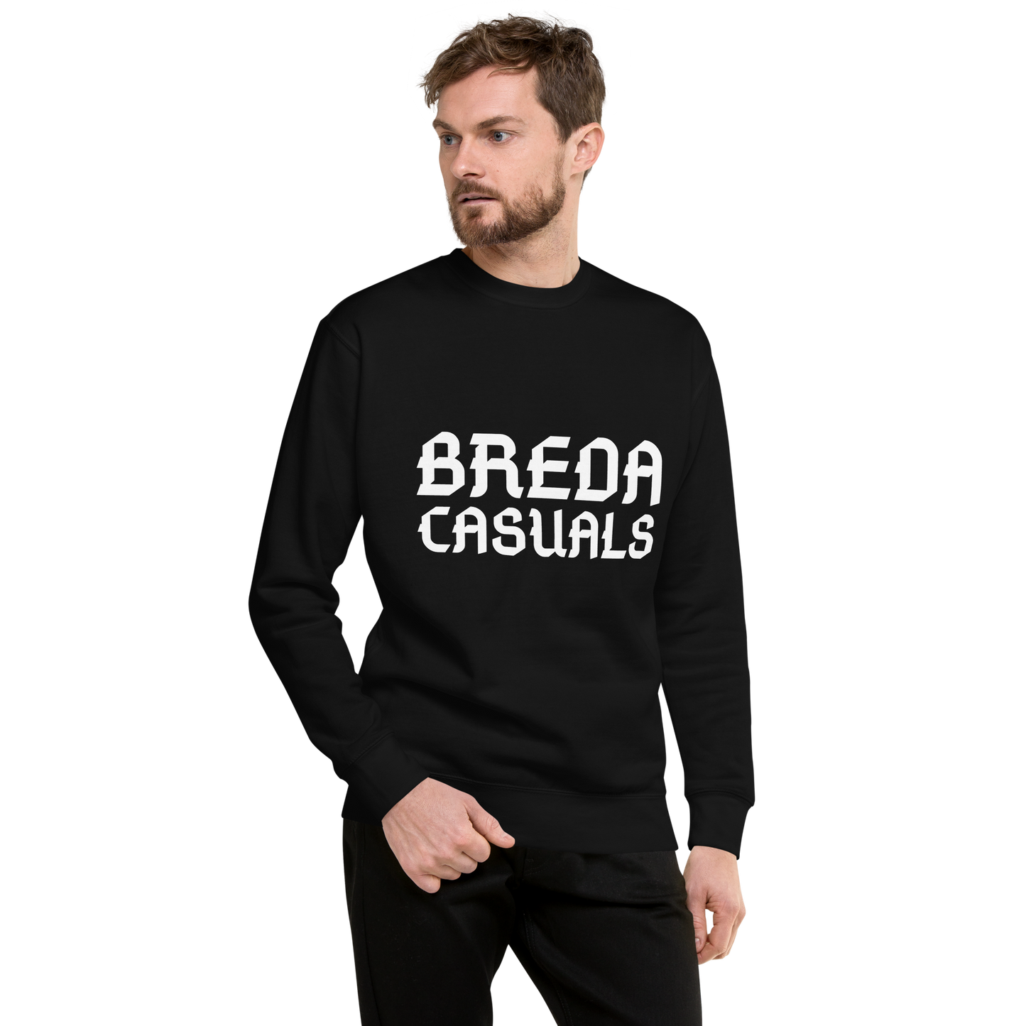 BREDA CASUALS SWEATER BLACK MAN 1