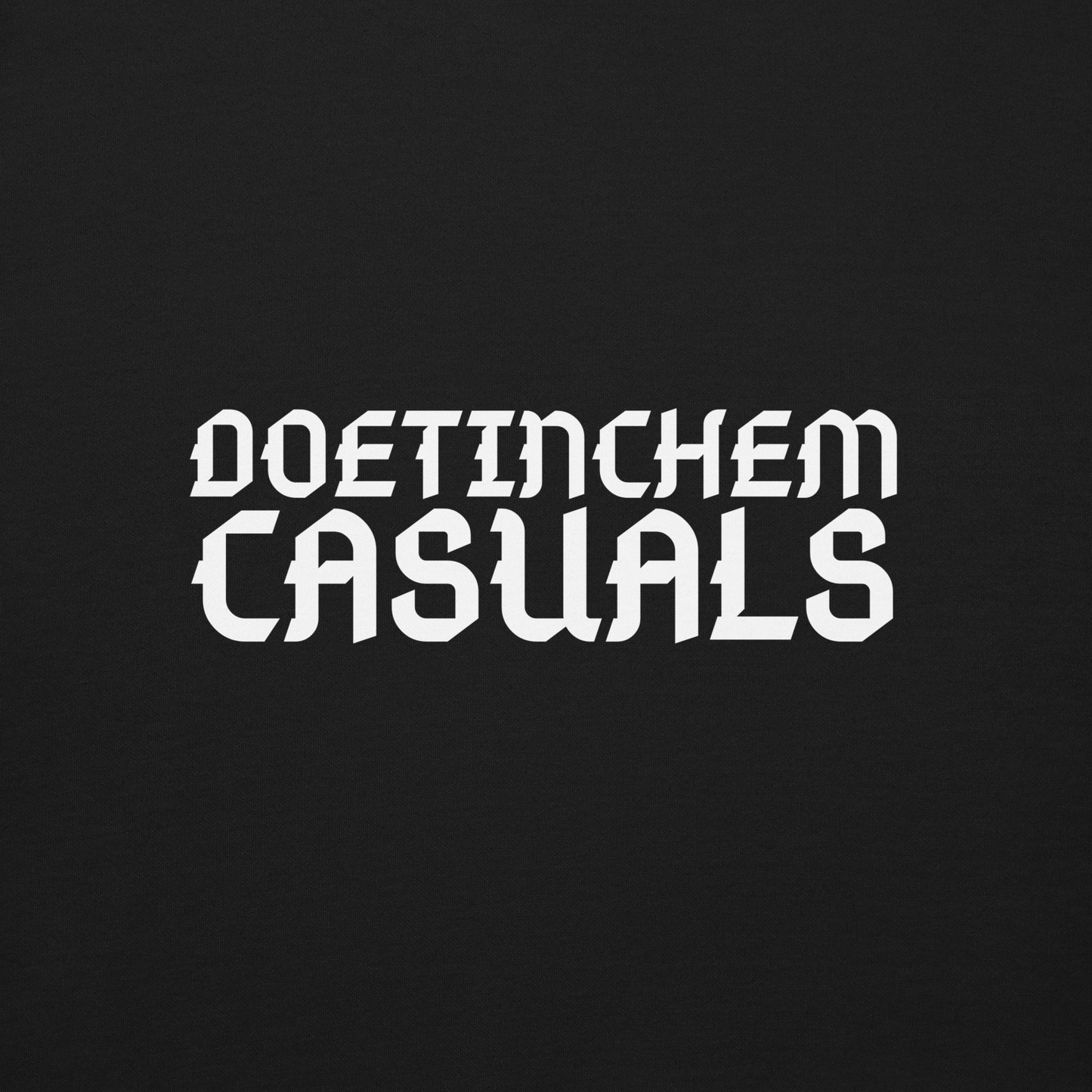 DOETINCHEM CASUALS SWEATER BLACK CLOSE UP 2