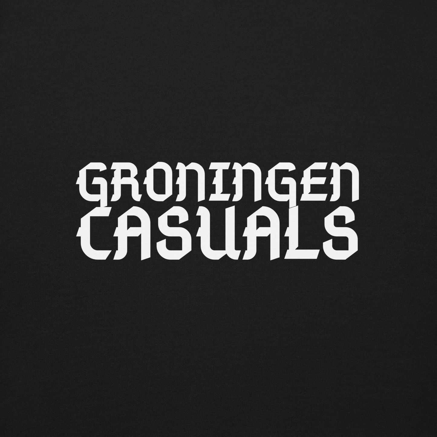 GRONINGEN CASUALS SWEATER BLACK CLOSE UP 2