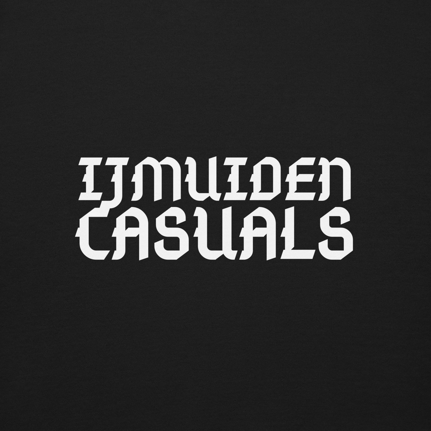 IJMUIDEN CASUALS SWEATER BLACK CLOSE UP 2