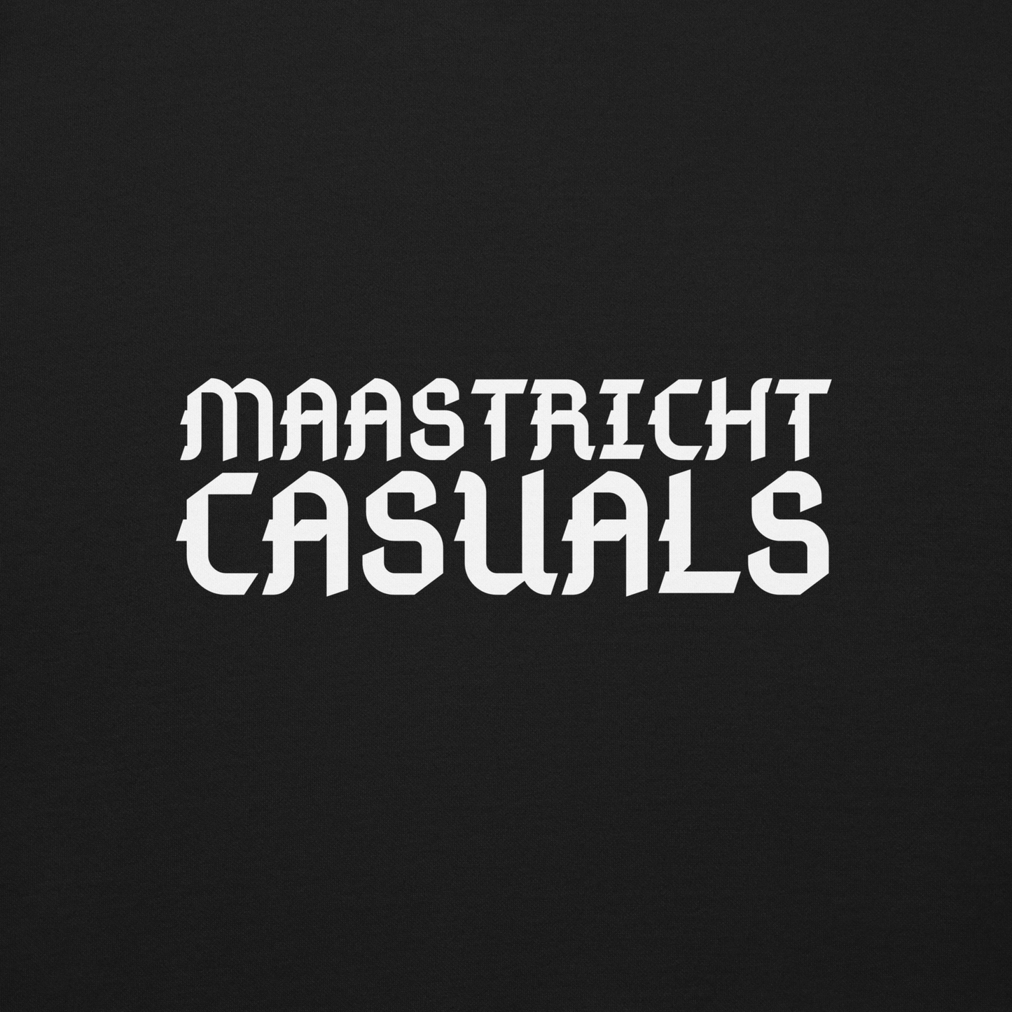 MAASTRICHT CASUALS SWEATER BLACK CLOSE UP 2