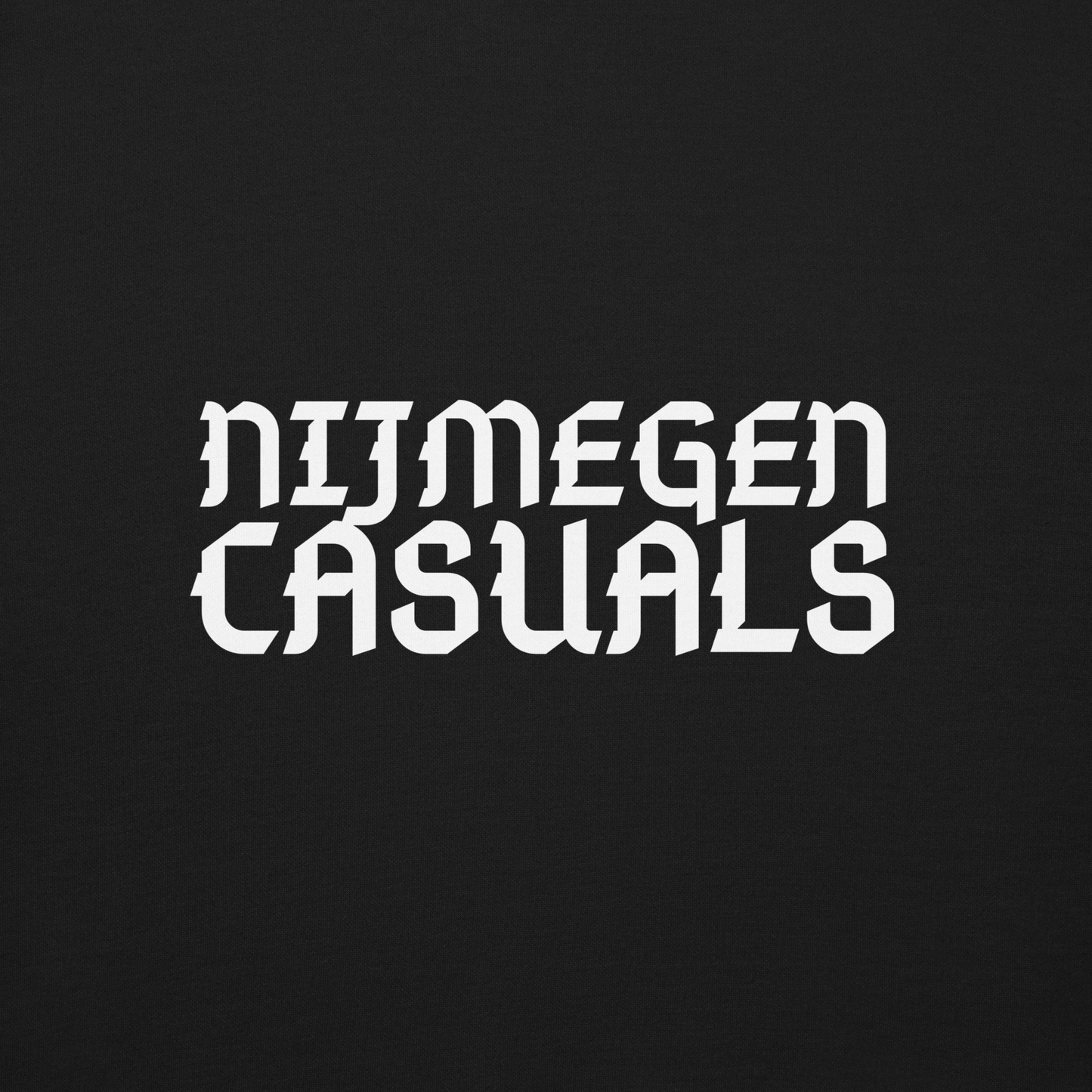 NIJMEGEN CASUALS SWEATER BLACK CLOSE UP 2