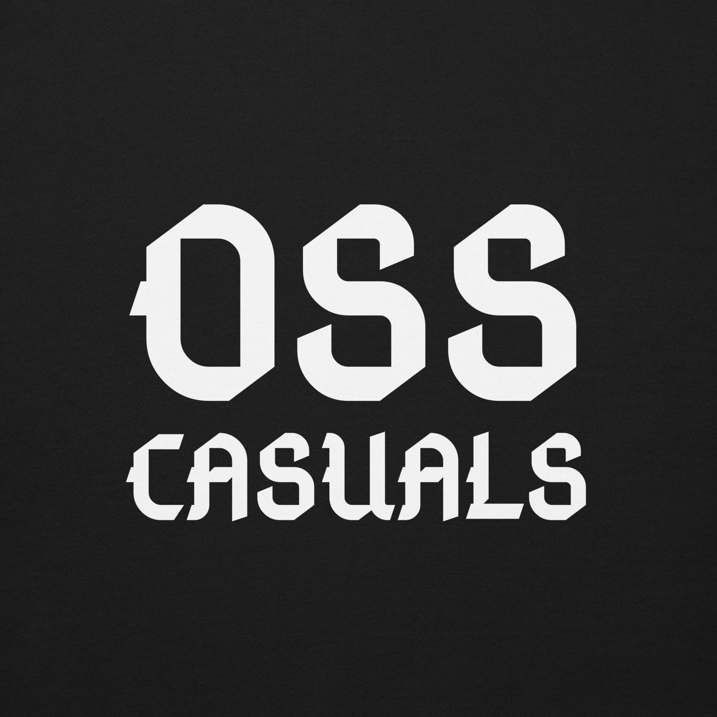 OSS CASUALS SWEATER BLACK CLOSE UP 2