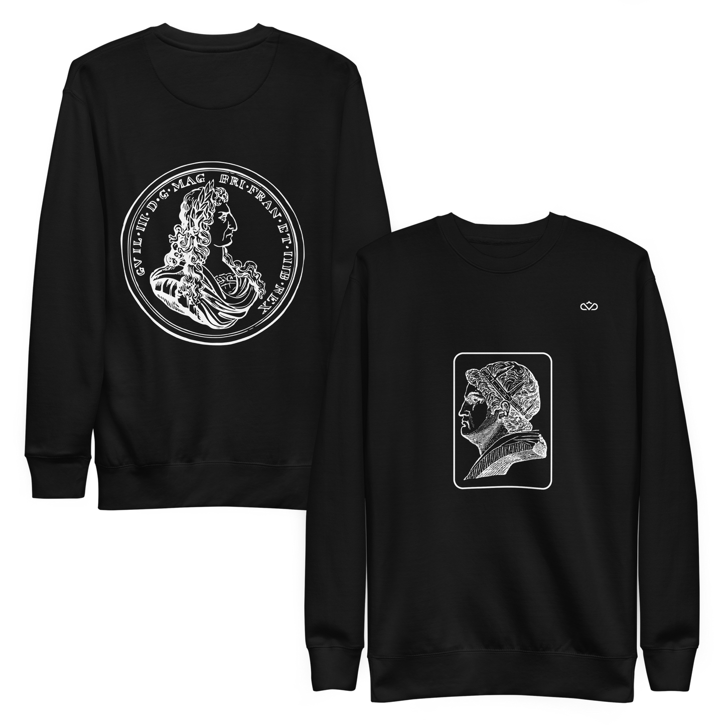 VIRTUS SOLA NOBILITAT SWEATER FRONT & BACK