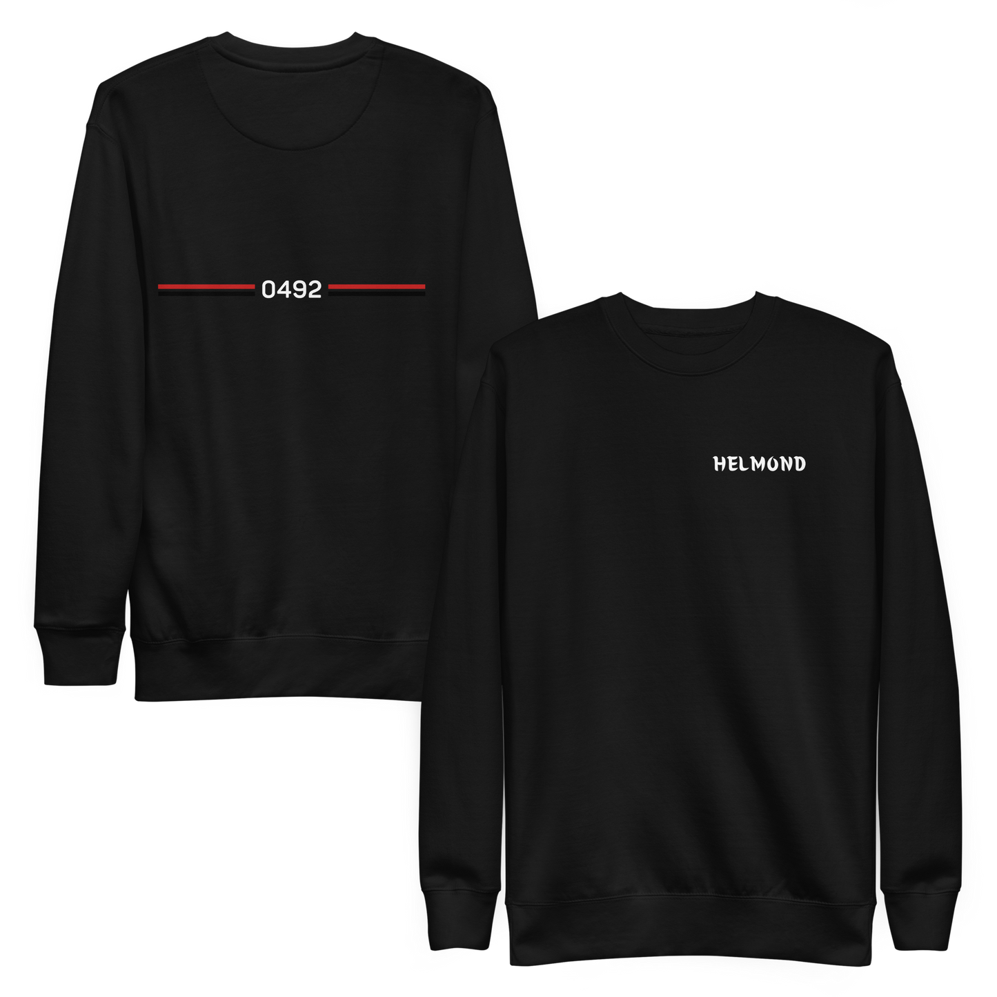 HELMOND LEGACY SWEATER BLACK FRONT & BACK