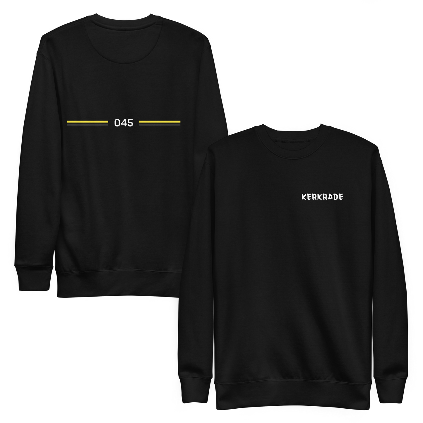 KERKRADE LEGACY SWEATER BLACK FRONT & BACK