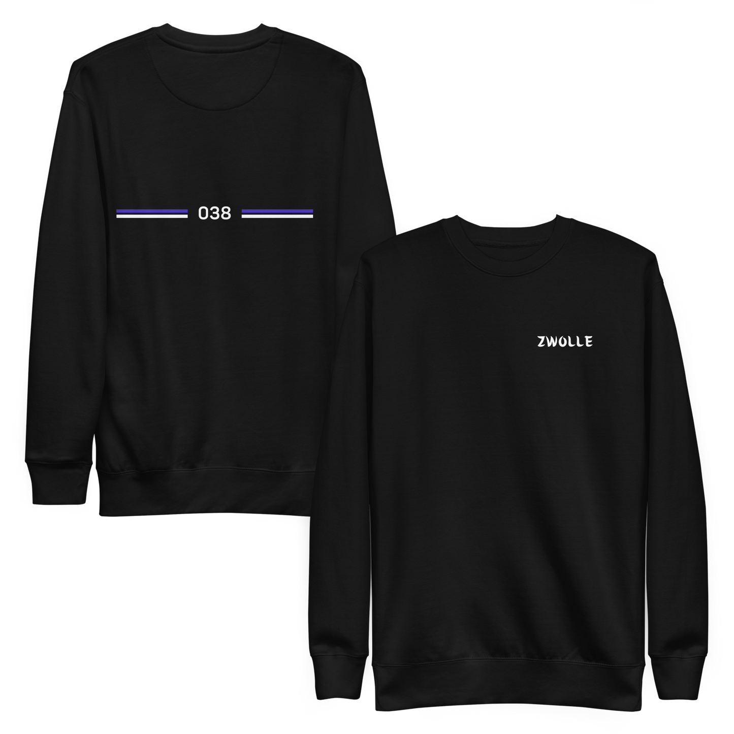 ZWOLLE LEGACY SWEATER BLACK FRONT & BACK