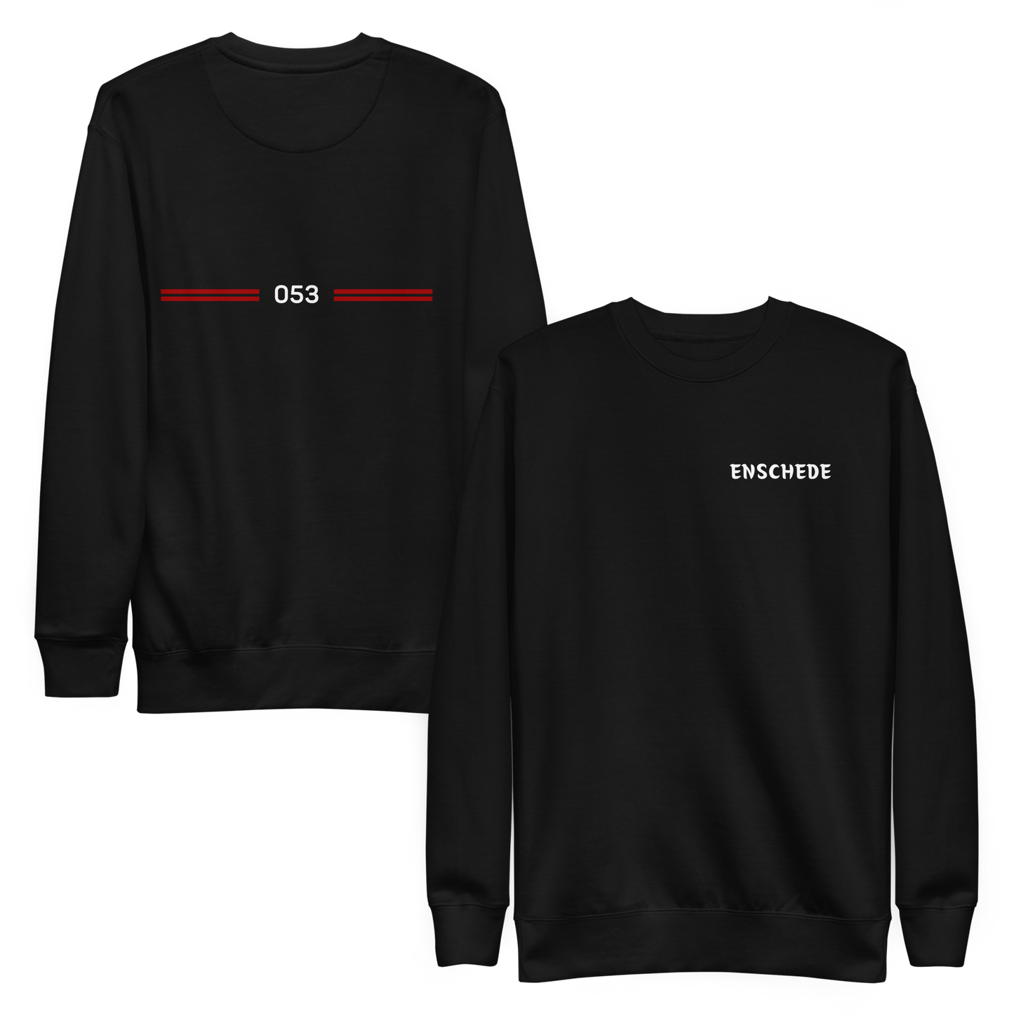 ENSCHEDE LEGACY SWEATER BLACK FRONT & BACK