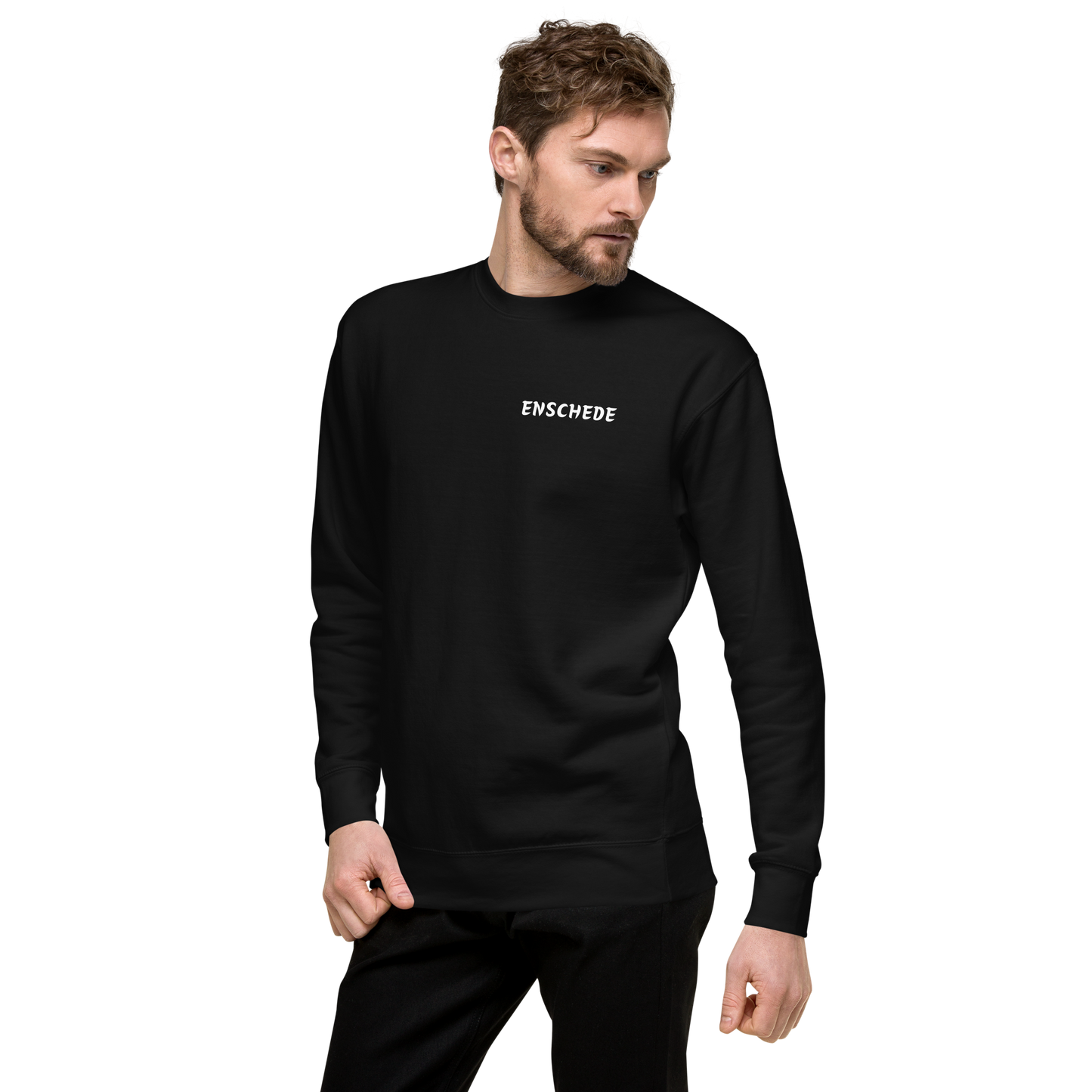 ENSCHEDE LEGACY SWEATER BLACK MOCK UP MAN 3