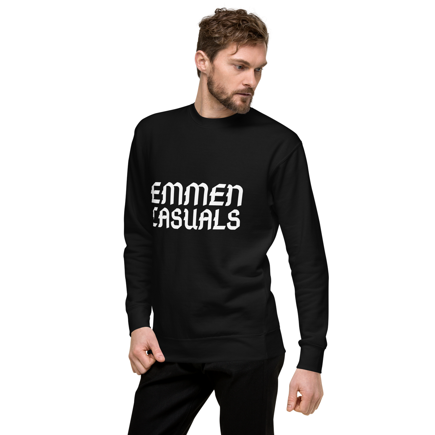 EMMEN CASUALS SWEATER BLACK MAN 3