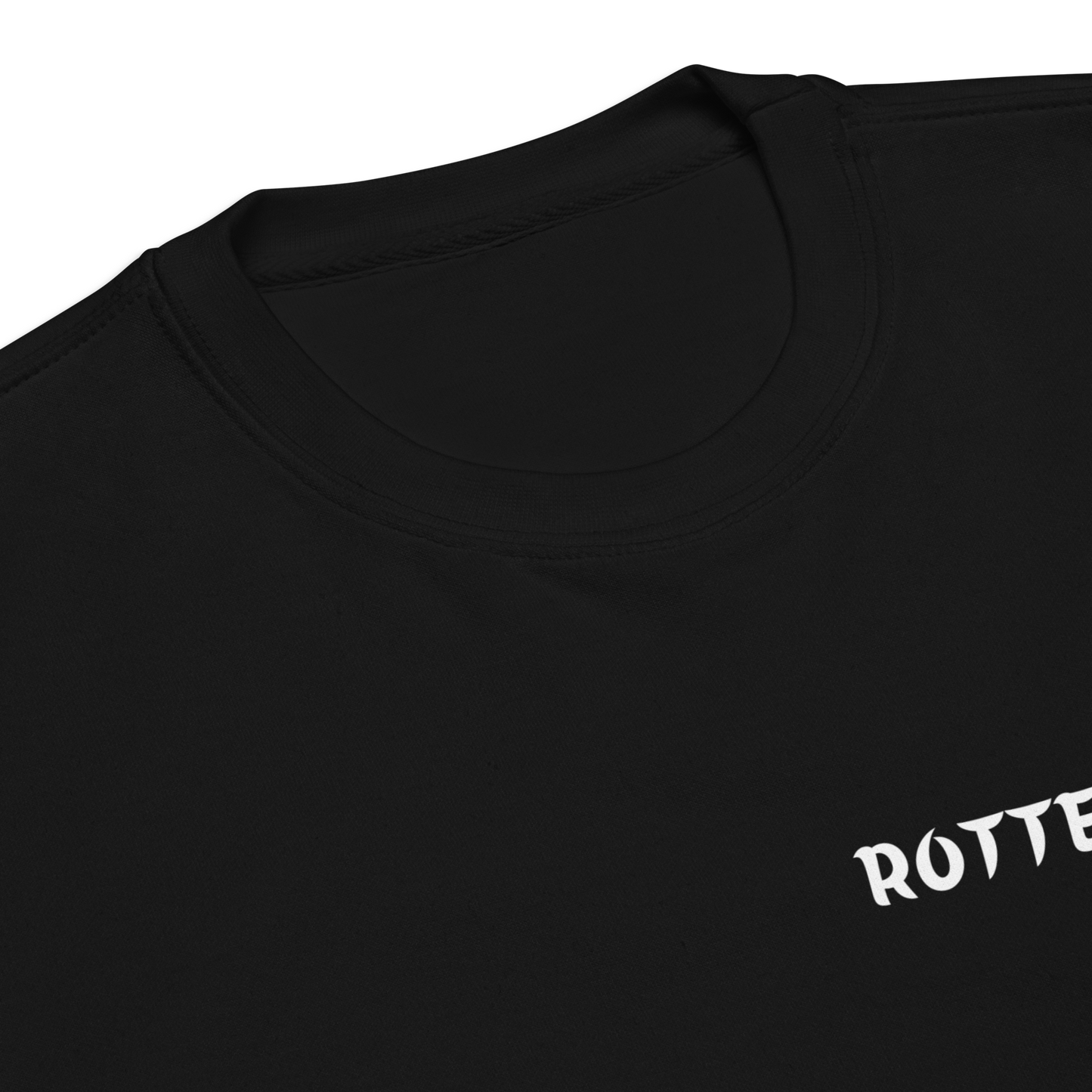 ROTTERDAM LEGACY SWEATER BLACK CLOSE UP