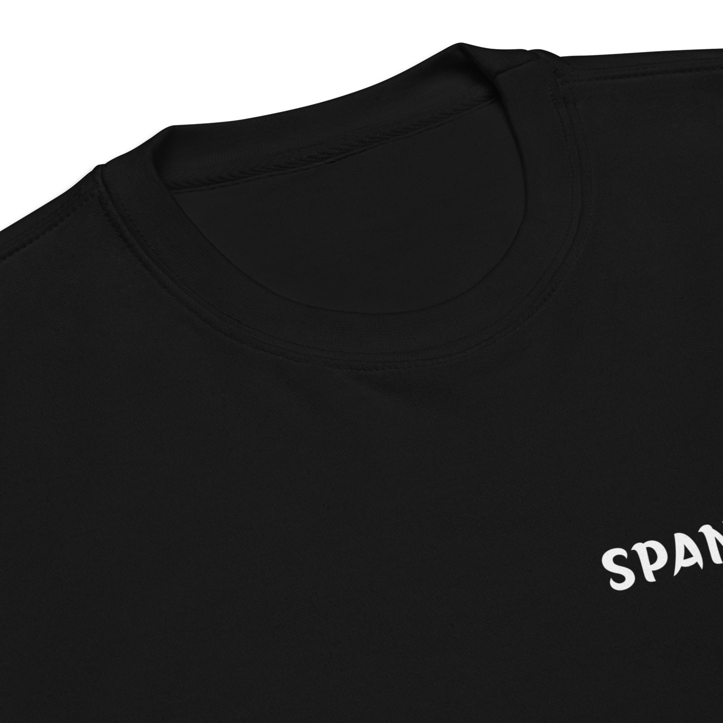 SPANGEN LEGACY SWEATER BLACK CLOSE UP