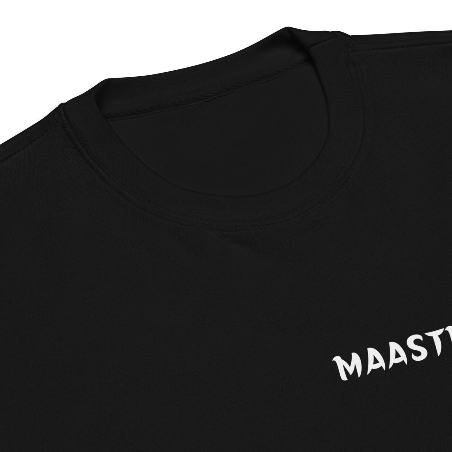 MAASTRICHT LEGACY SWEATER BLACK CLOSE UP