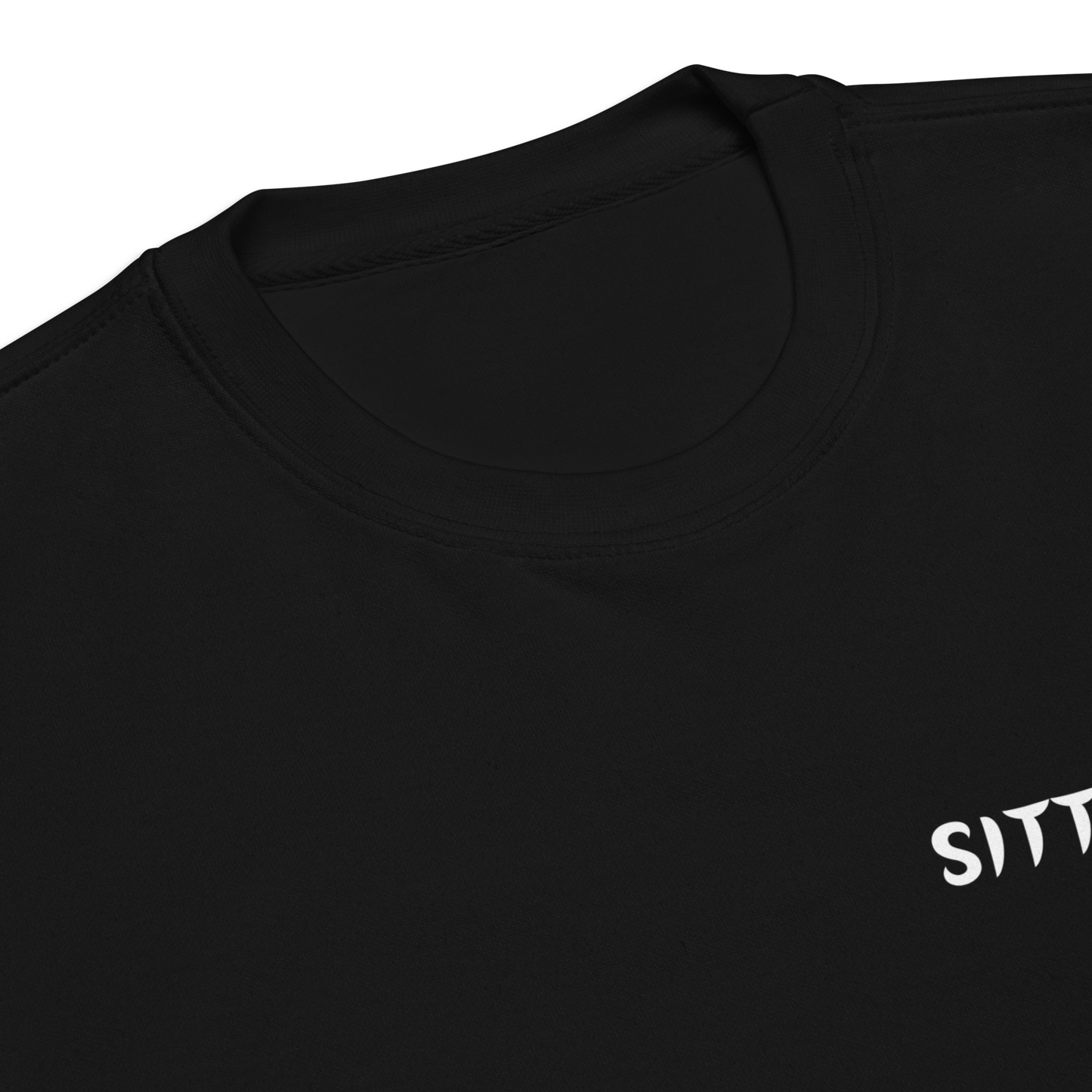 SITTARD LEGACY SWEATER BLACK CLOSE UP