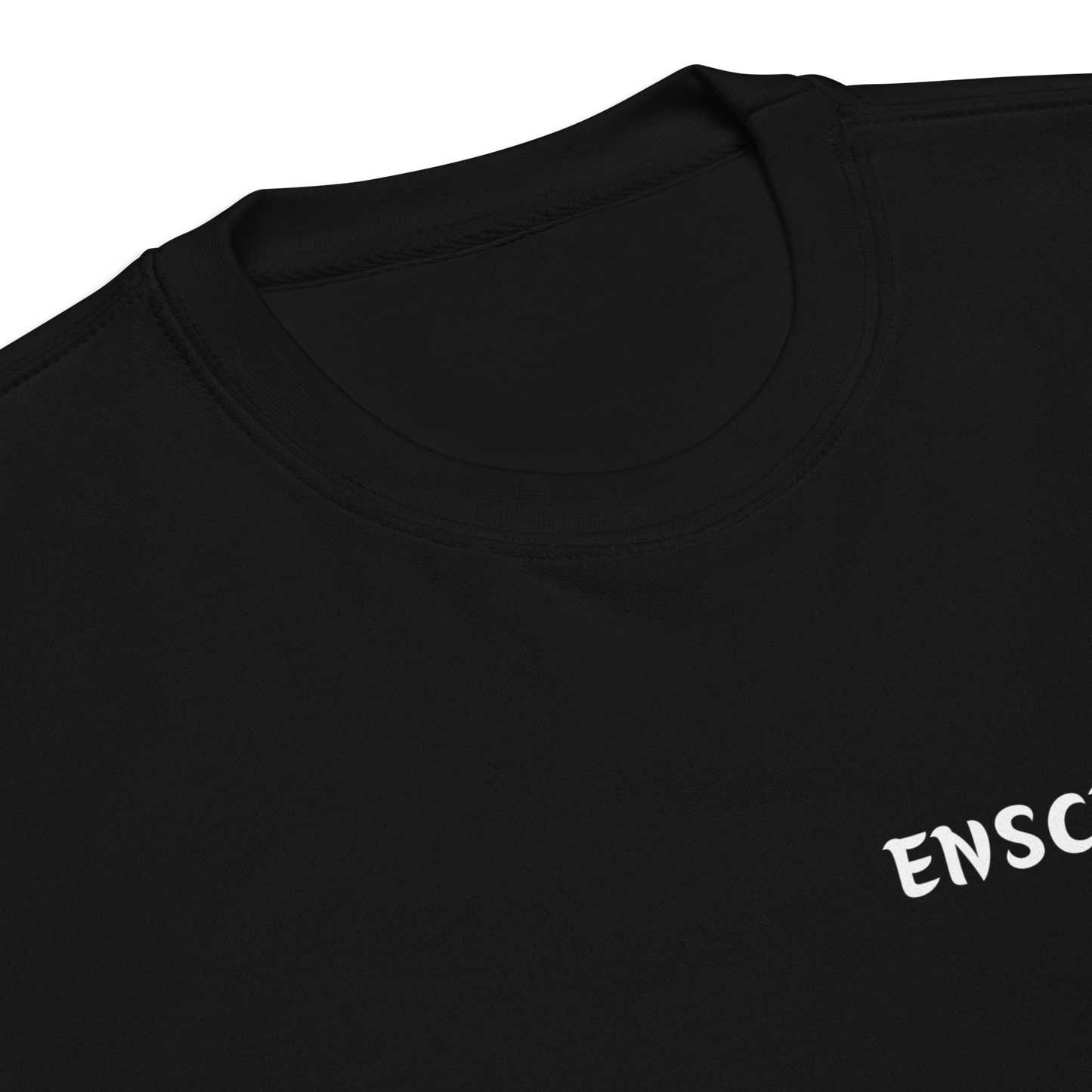 ENSCHEDE LEGACY SWEATER BLACK CLOSE UP