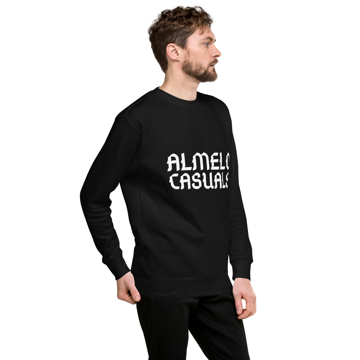 ALMELO CASUALS SWEATER BLACK MAN 4
