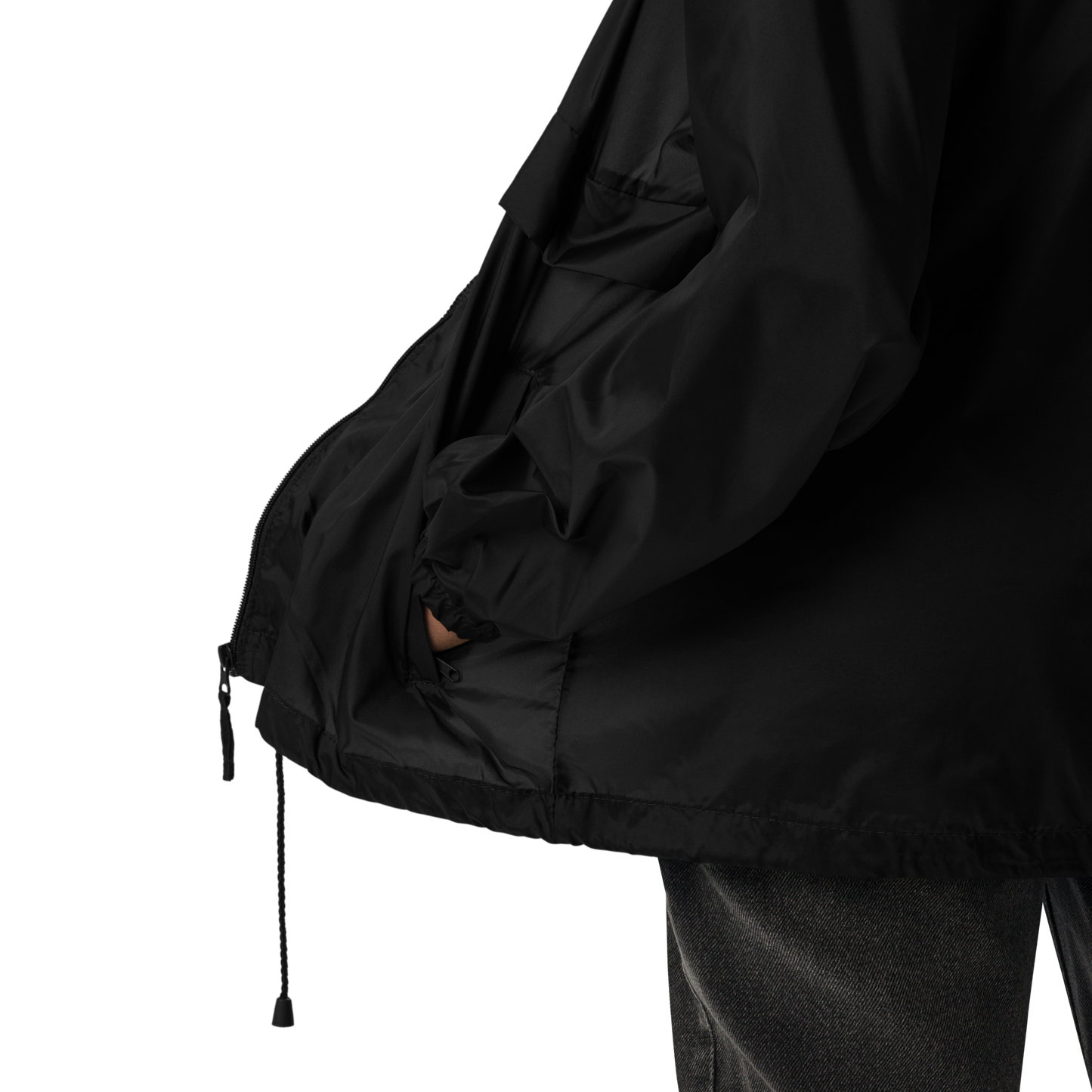 KING OF CHANGE ORIGINAL WINDBREAKER CLOSE UP POCKET