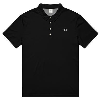 KING OF CHANGE ORIGINAL POLO BLACK FRONT