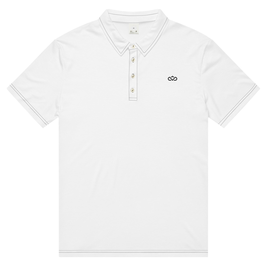 KING OF CHANGE ORIGINAL POLO WHITE FRONT