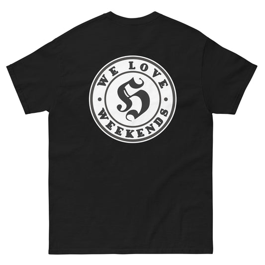 KING OF CHANGE ORIGINAL WE LOVE WEEKENDS T-SHIRT BLACK BACK