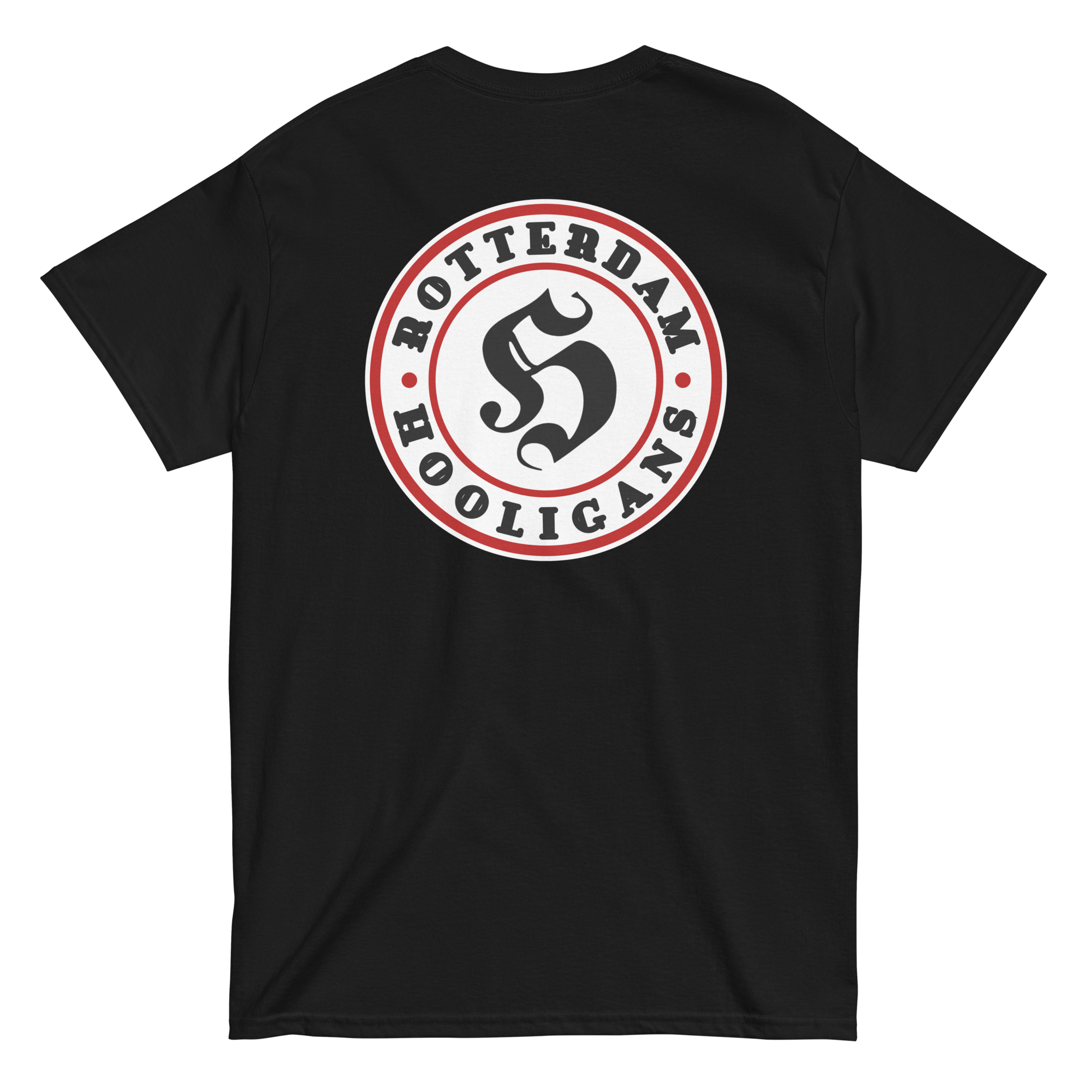 ROTTERDAM SPANGEN HOOLIGANS T-SHIRT ZWART