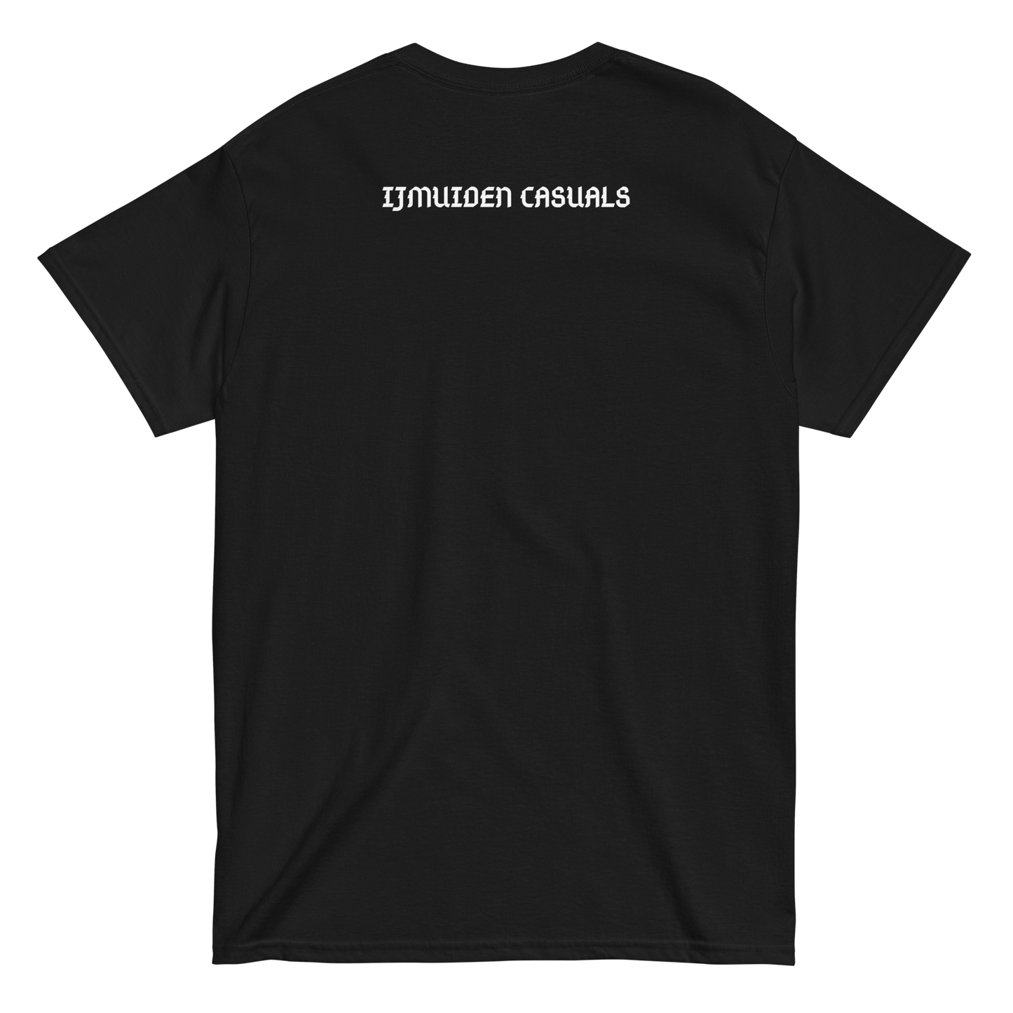 IJMUIDEN CASUALS T-SHIRT BLACK BACK