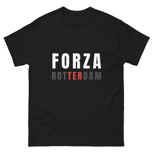 FORZA ROTTERDAM KRALINGEN T-SHIRT BLACK FRONT 1