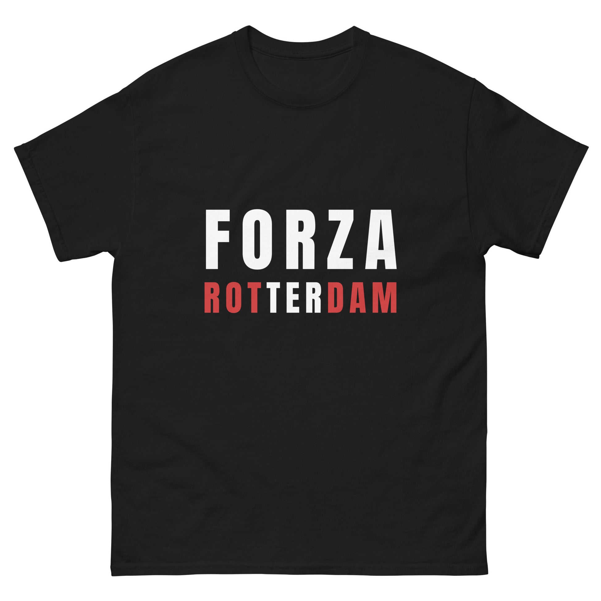 FORZA ROTTERDAM SPANGEN T-SHIRT BLACK FRONT 1