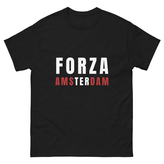 FORZA AMSTERDAM T-SHIRT BLACK FRONT 1