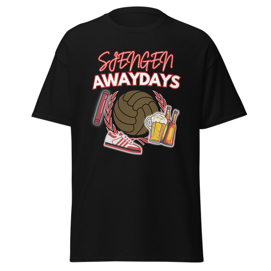 SJENGEN AWAYDAYS T-SHIRT BLACK FRONT 2