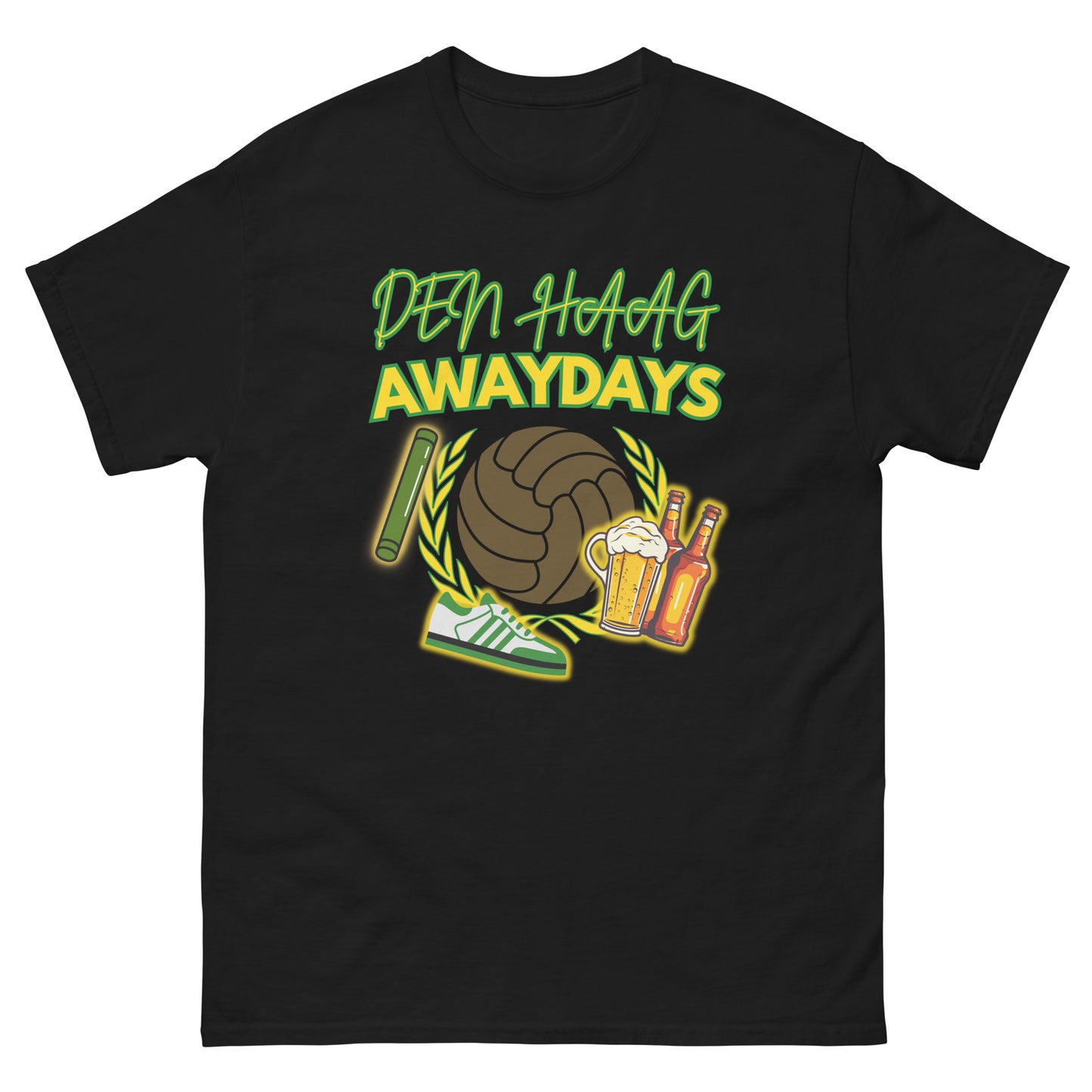 DEN HAAG AWAYDAYS T-SHIRT BLACK FRONT 1