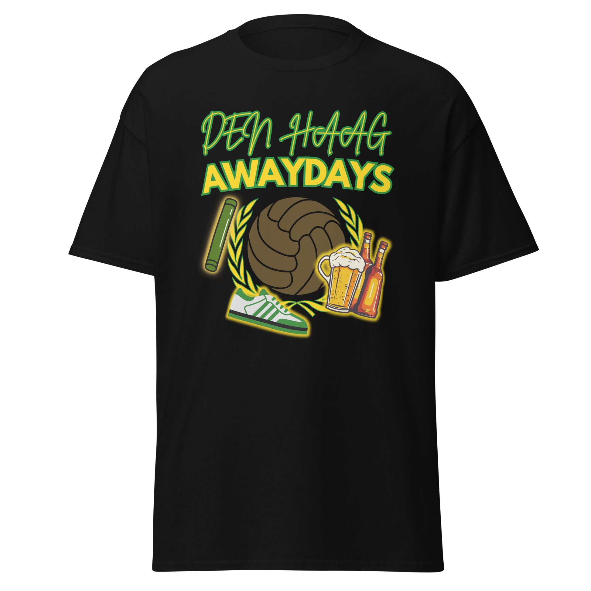 DEN HAAG AWAYDAYS T-SHIRT BLACK FRONT 2