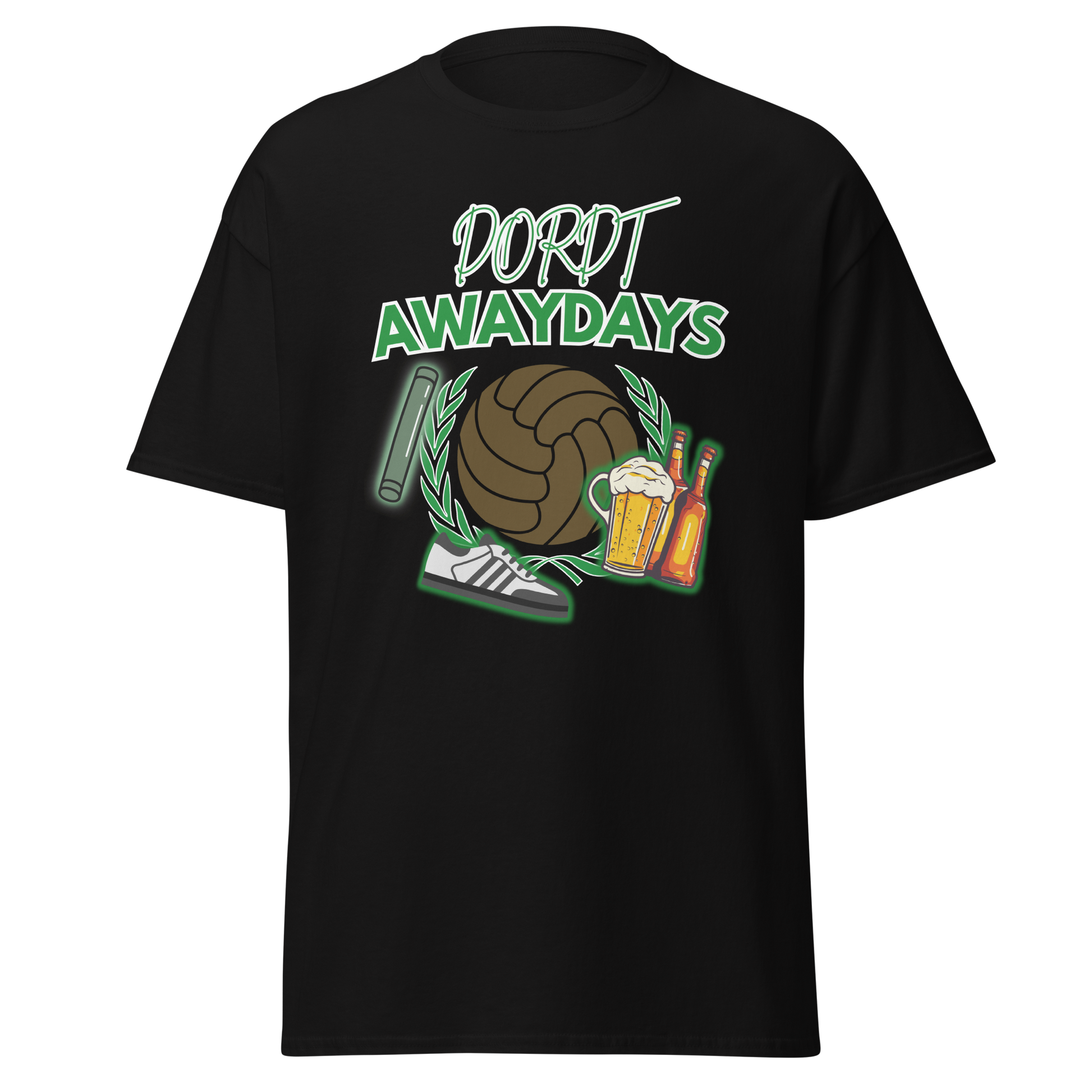 DORDT AWAYDAYS T-SHIRT BLACK FRONT 2