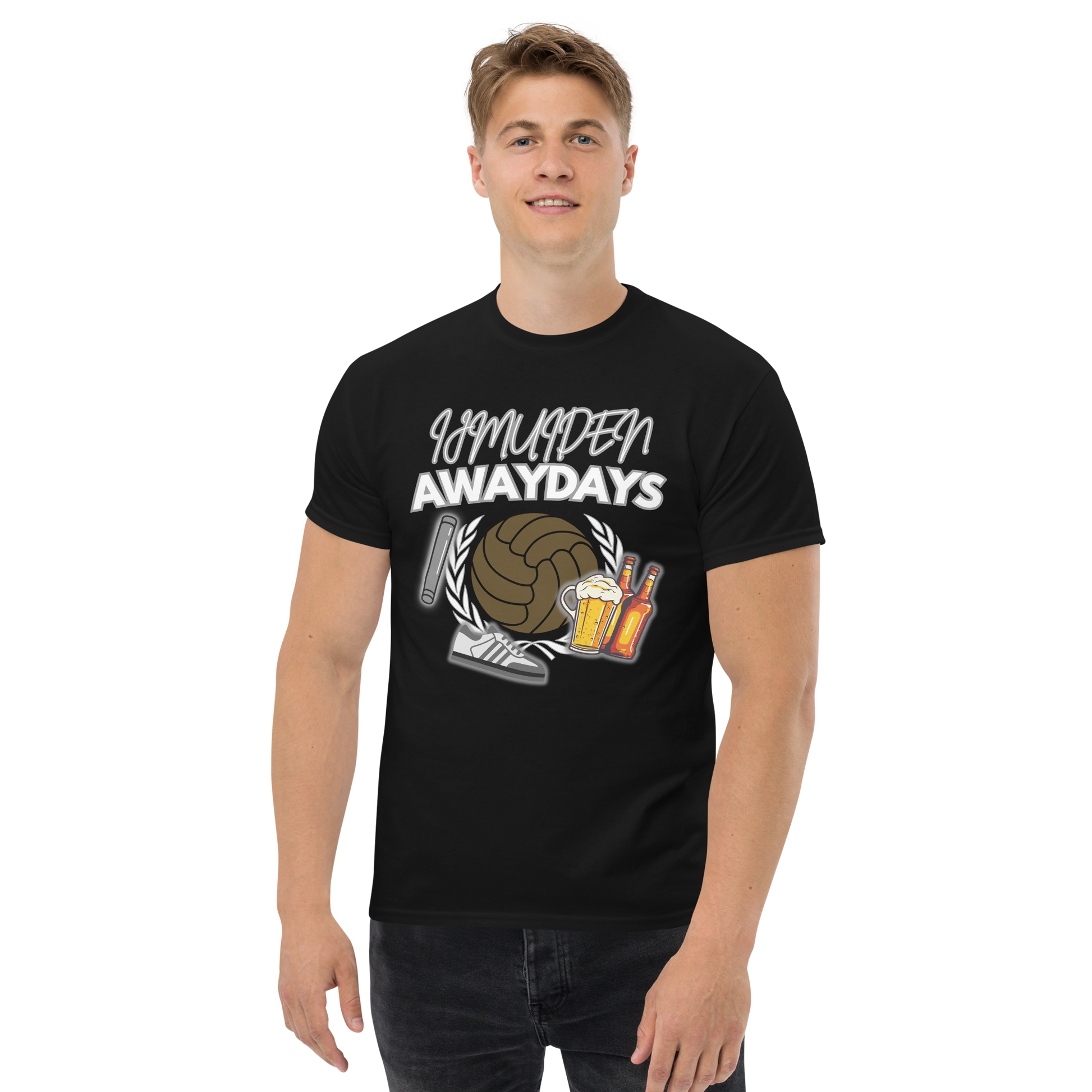 IJMUIDEN AWAYDAYS T-SHIRT BLACK MAN 1