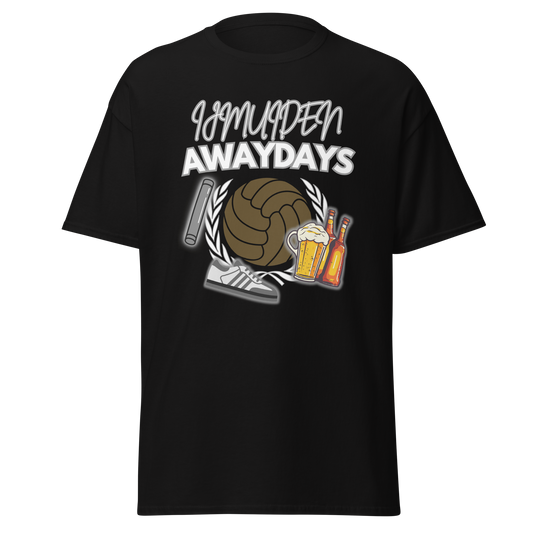 IJMUIDEN AWAYDAYS T-SHIRT BLACK FRONT 2