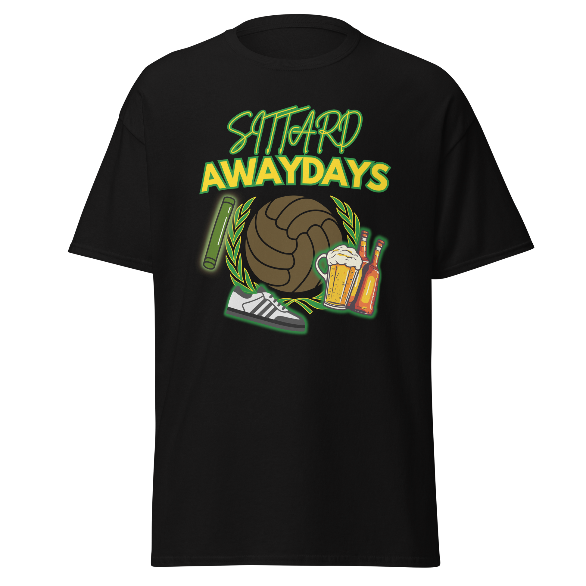 SITTARD AWAYDAYS T-SHIRT BLACK FRONT 2