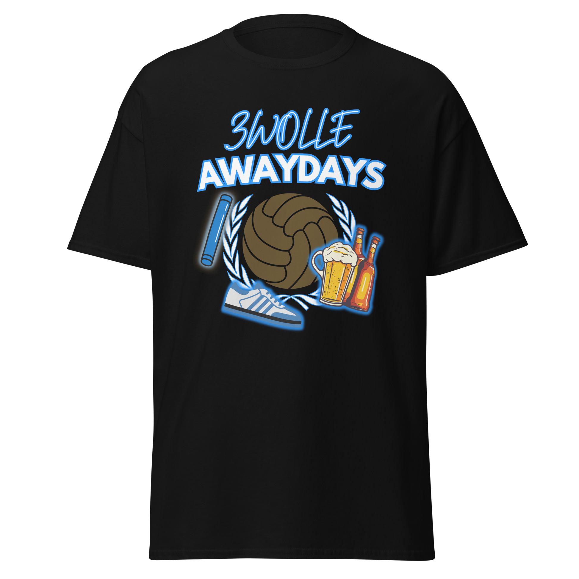 ZWOLLE AWAYDAYS T-SHIRT BLACK FRONT 2