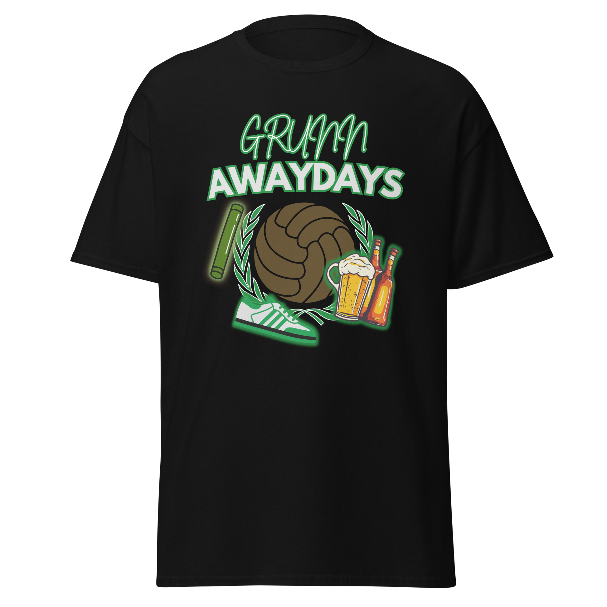 GRUNN AWAYDAYS T-SHIRT BLACK FRONT 2