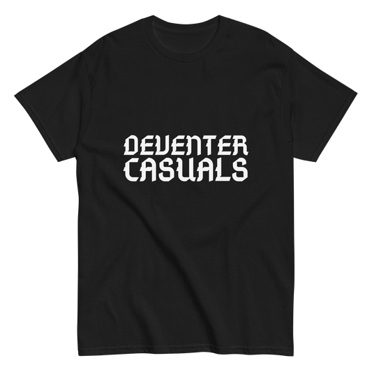DEVENTER CASUALS T-SHIRT BLACK FRONT