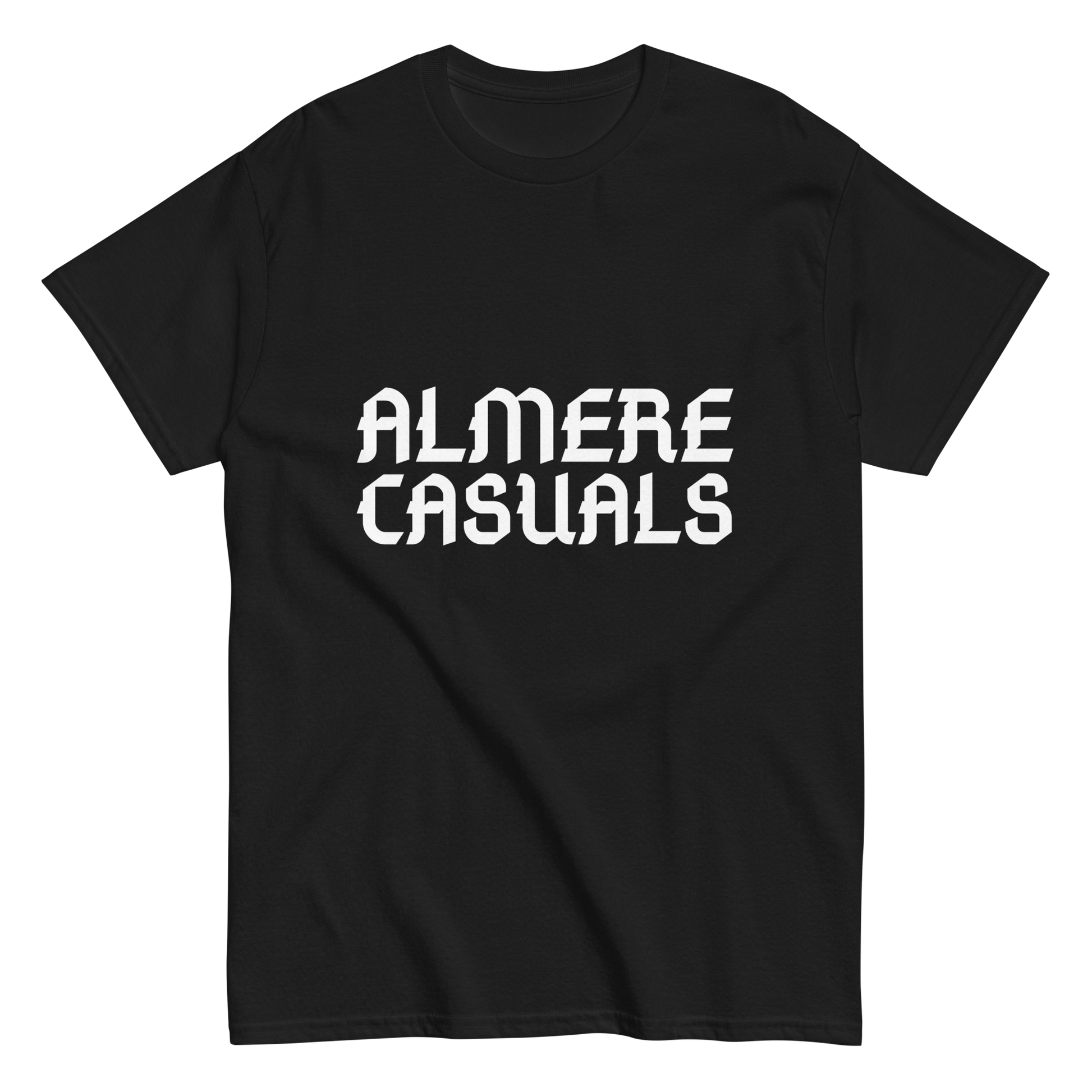 ALMERE CASUALS T-SHIRT BLACK FRONT