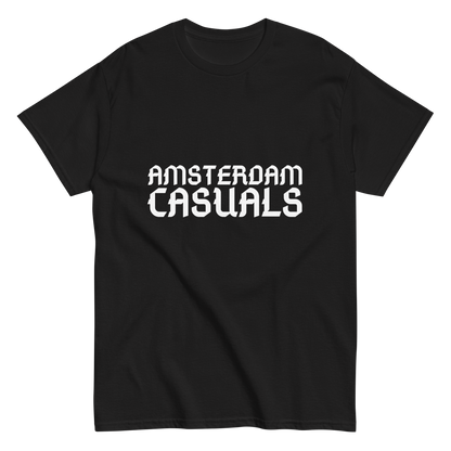 AMSTERDAM CASUALS T-SHIRT BLACK FRONT