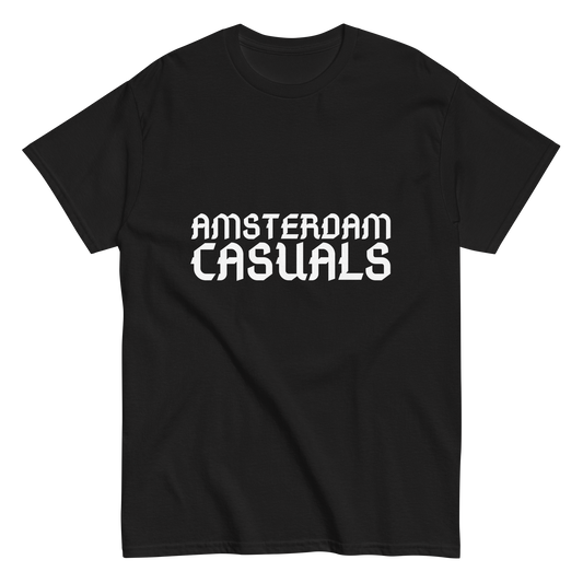 AMSTERDAM CASUALS T-SHIRT BLACK FRONT