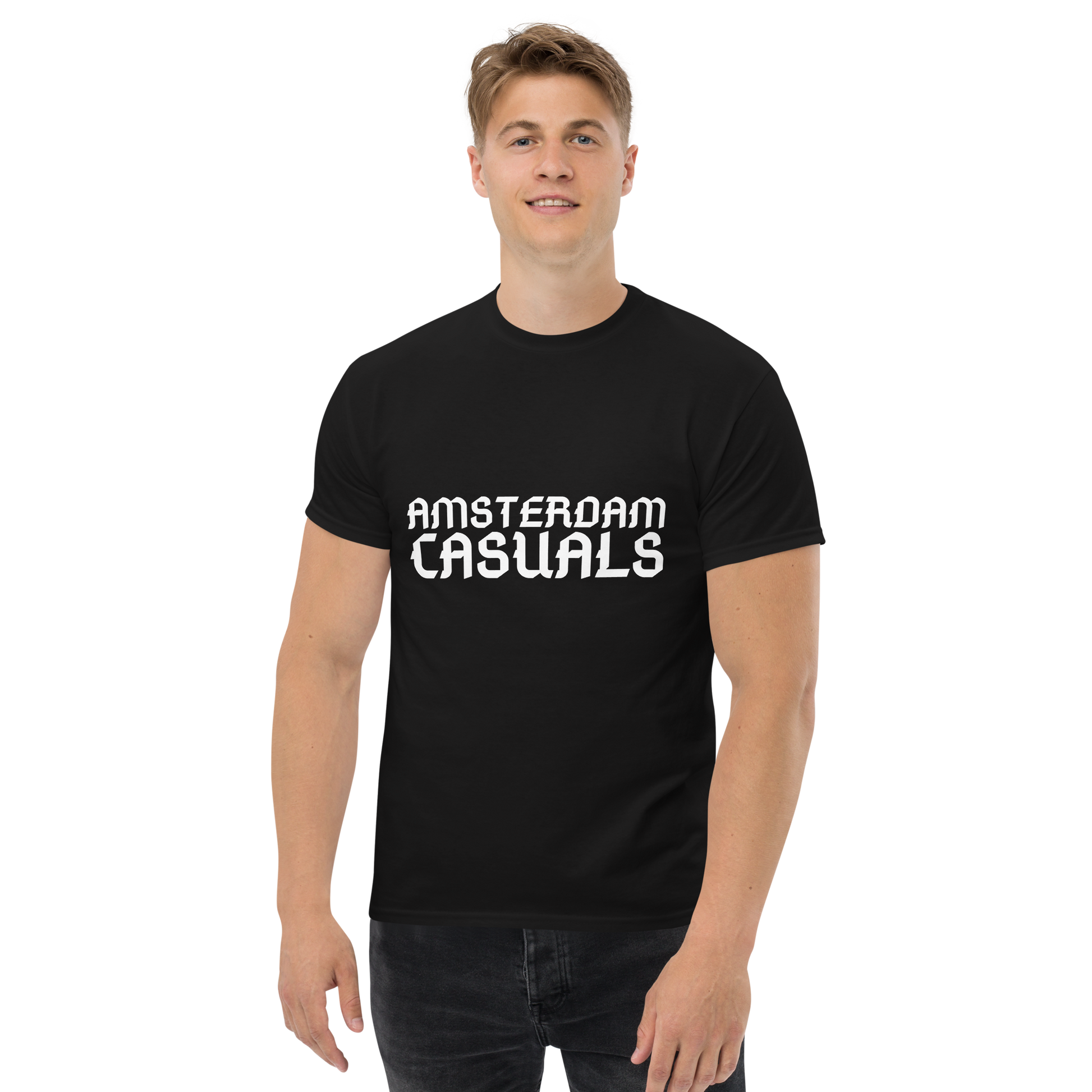 AMSTERDAM CASUALS T-SHIRT BLACK MAN 1