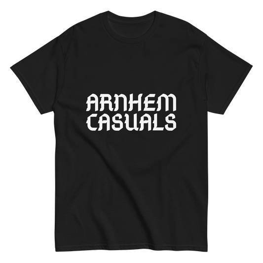 ARNHEM CASUALS T-SHIRT BLACK FRONT