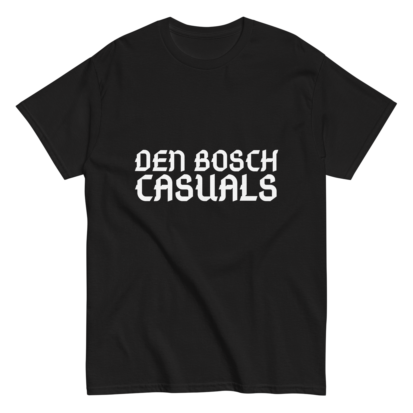 DEN BOSCH CASUALS T-SHIRT BLACK FRONT
